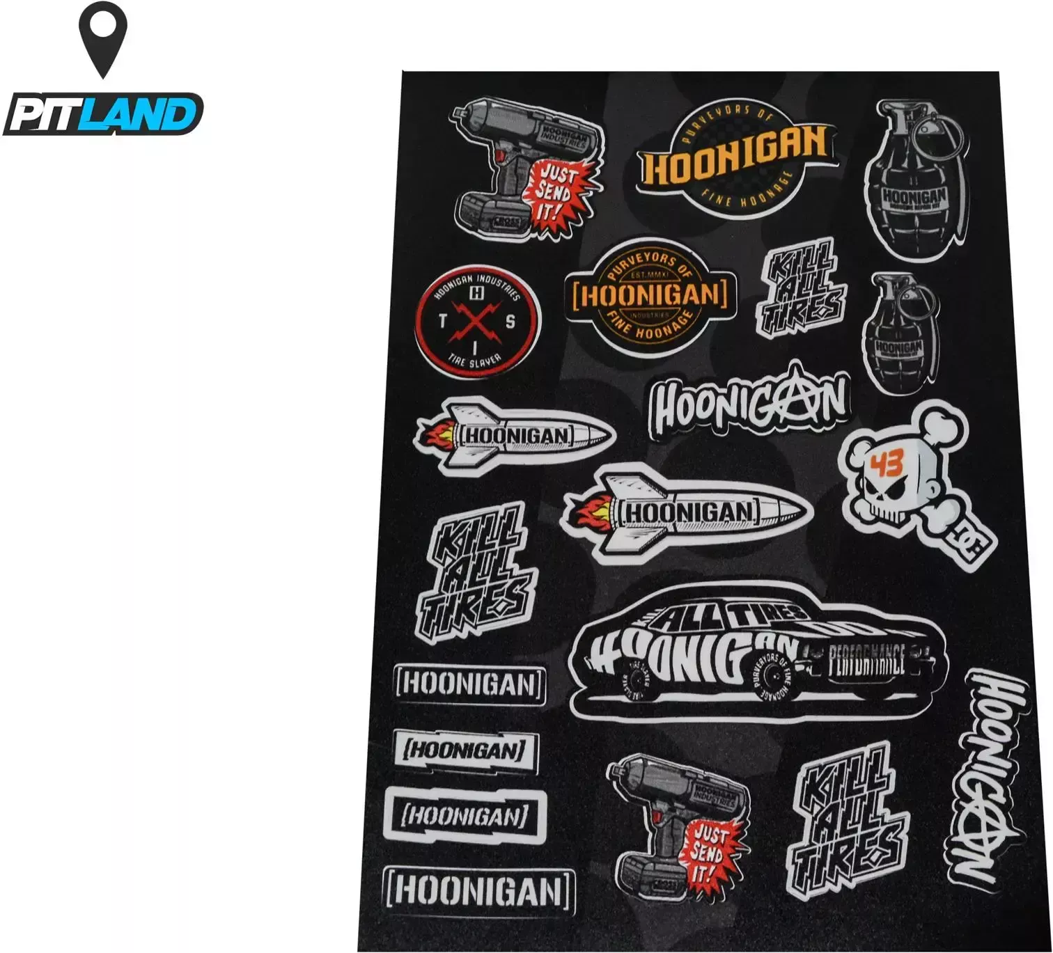 Наклейки Hoonigan A4 винил #23